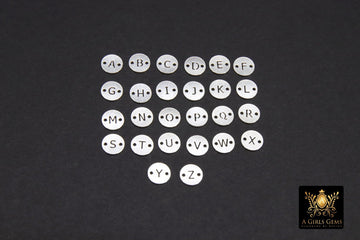 925 Sterling Silver Alphabet Connector Links Two Hole Letters